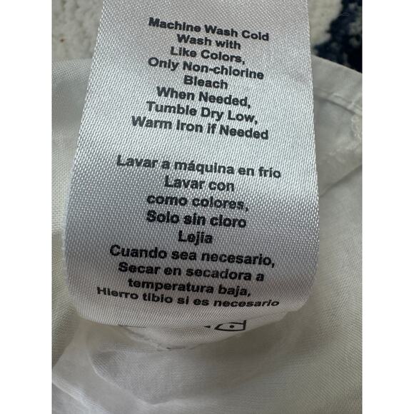 Laughing Llama White Cotton Floral Accent Toddler Dress 18 months Lined pullover - Picture 9 of 13